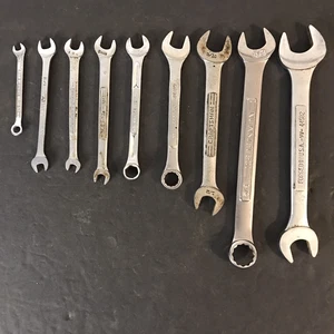Vintage Craftsman 9 piece SAE Combination Wrench Set 5.5mm-3/4" USA - Bild 1 von 3