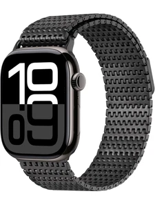 Apple Watch Pulsera Acero Inoxidable Magnética Milanaise Sport Flexible Negro Plata - Imagen 1 de 18