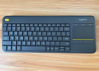 Logitech - K400+ Plus Wireless Keyboard for PC/TV/Laptop/Tablet w/USB Receiver - Image 1 of 3