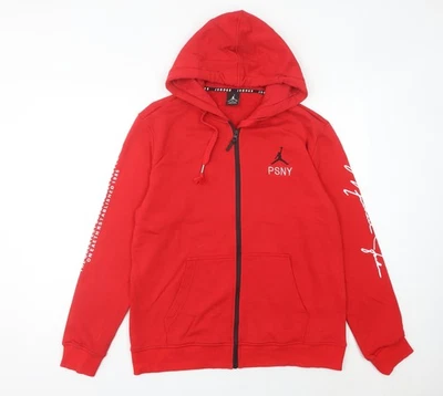 Jordan Men’s Red XL Full Zip Hoodie Sweatshirt PSNY Logo - Image 1 of 4