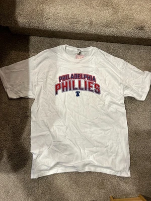 NEW 2025 WHITE Philadelphia Phillies Shirt SGA Opening Night McDonald’s XL - Image 1 of 2