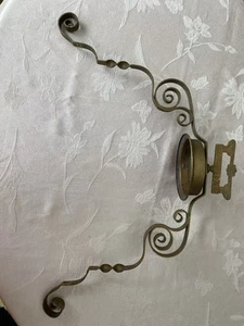 Antiker hängender Petroleum Öl Behälter Schale Lampenhalter Leuchte Teile - Bild 1 von 9