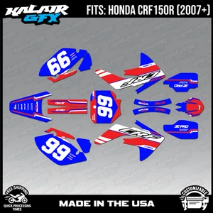 Graphics Kit for Honda CRF150R (2007-2023) CRF 150R Viper Series - Blue Red - Foto 1 di 4