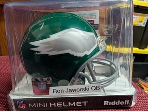Philadelphia Eagles autographed signed mini helmet Coa Ron Jaworski - Picture 1 of 4