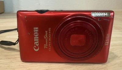 Canon PowerShot ELPH 300 HS 12.1MP Digital Compact Point and Shoot Camera - Image 1 of 4
