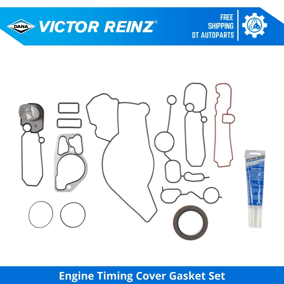 Para 99-03 Ford F-450 Super Duty 7.3L conjunto de junta de tampa de temporização do motor Victor Reinz - Imagem 1 de 1