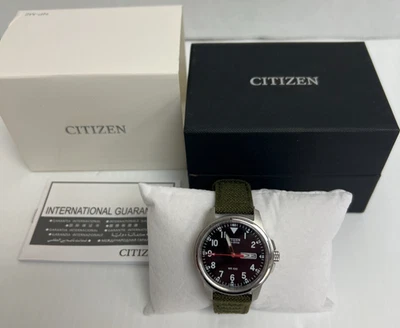 Reloj de campo Citizen Eco-Drive Chandler correa verde BM8180-03E para hombre Foto 1 de 4