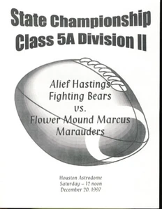 1997 Hastings vs FM Marcus State Championship Program - Bild 1 von 1