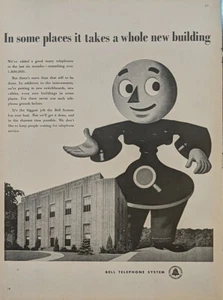 1946 vintage bell telephone system print ad, Office Building Post WW2 - Picture 1 of 1