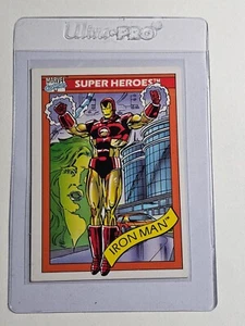 1990 Key Impel Marvel Universe Grail #42 Iron Man #42 Trading Card GEM MINT - Picture 1 of 2