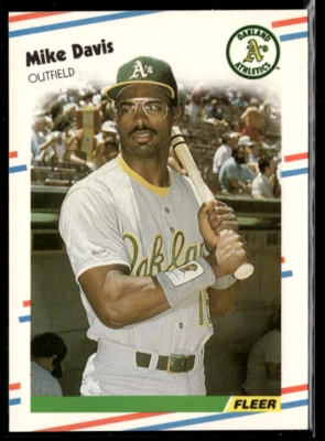 1988 Fleer - Mike Davis #277 Glossy - Image 1 of 2