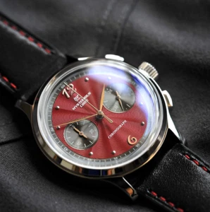 MYSTERYCODE Homage Vintage Watch for Men Japan VK64 Chronograph 5Bar Waterproof - Picture 1 of 5