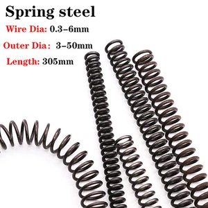 Druckfeder Federstahl Draht Durchmesser 0,3mm-6mm Rückstell Federn Länge 305mm - Bild 1 von 5