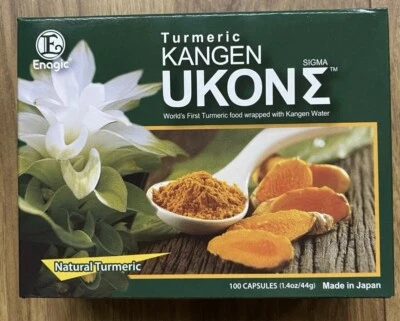 100 Capsules. Genuine Ukon Turmeric Capsules. Enagic Japan Kangen. Expires 06/27