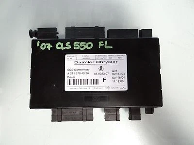 2007 MERCEDES CLS550 W219 SEAT CONTROL MODULE ADJUSTER FRONT LEFT 2118704926 Foto 1 de 4
