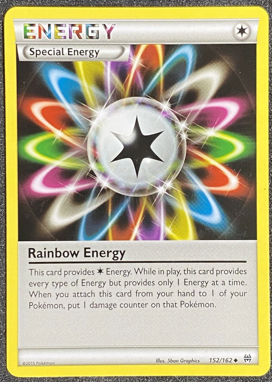 Pokémon Rainbow Energy 152/162 BKT BREAKthrough LP/NM