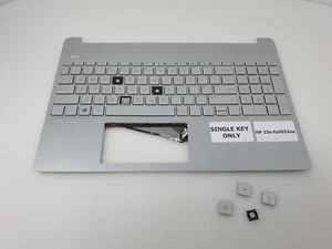 Any Single Key For HP 15s-fq4553na Laptop Keyboard L60341-031 Silver Genuine - Picture 1 of 17