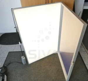 Oechsle LED-Klapprahmen Leuchtrahmen Leuchtdisplay Schild Backlit-Folie DIN A1 - Bild 1 von 11