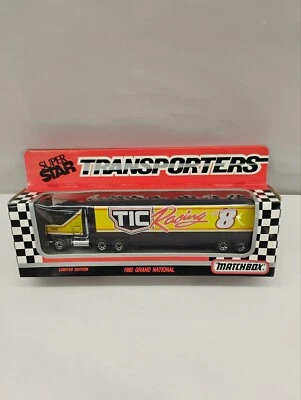 Jeff Burton Tic Racing #8 1992 Grand National SuperStar Transporters Match Box Foto 1 de 4