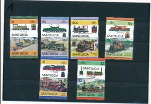 Motif Railroad 12 Brands from Saint Lucia, Mint (1) - Picture 1 of 1