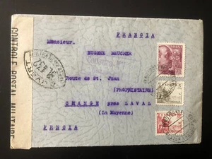 Guerre d'Espagne : enveloppe censurée par les nationalistes de Franco 1939 - Imagen 1 de 4