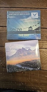 Lot of 2 CDs CD USAF Heartland Of America Band Seize The Day & Land Of The Free - Picture 1 of 3