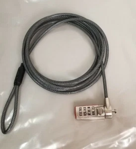 Cable antirrobo/seguridad para computadora portátil Defconcl con bloqueo combinado - Imagen 1 de 3