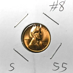 Centavo Lincoln Wheat 1955 S BU #8 - Imagen 1 de 2