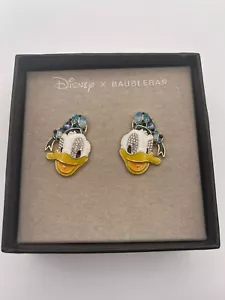 Disney x Baublebar Donald Duck Earrings Crystals NWT - Picture 1 of 4