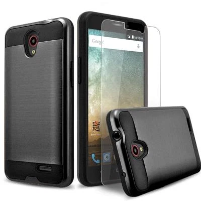 Funda ZTE Zfive 2, Doble Capa Híbrida + Protector Pantalla  Foto 1 de 4