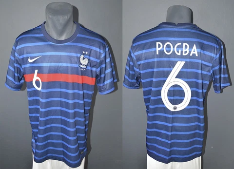 France Pogba Jersey 2020 Euro Home Football Soccer Mens Nike Shirt Size L Cover