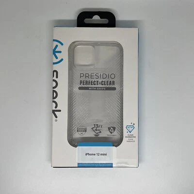 Funda de teléfono Speck Presidio perfecta transparente con empuñaduras para nuevo iPhone 5.4 2020 Foto 1 de 2