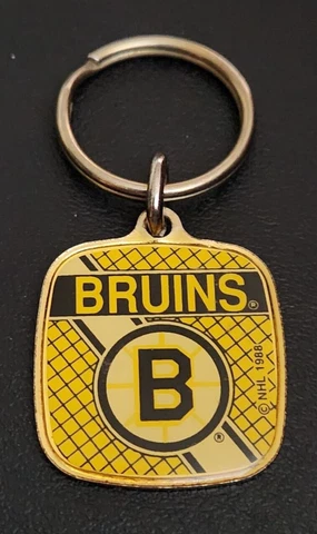 Boston Bruins Design Keychain NHL Key Chain Ring 1988 Cover