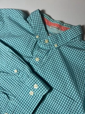 Penguin MunsingWear Men's L Blue Plaid Casual Button Shirt Heritage Slim Fit - Image 1 of 4