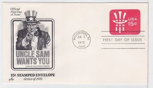 TurtlesTradingPost- Uncle Sam Hat Envelope #U581 1978- Artcraft Cachet - Picture 1 of 1