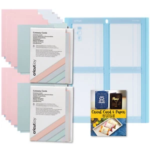 Paquete doble de muestra de tarjetas Cricut Joy Cutaway pasteles con alfombra de tarjetas paquete 2x2 - Imagen 1 de 7