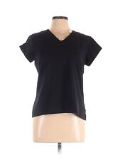 Lotus Women Black Short Sleeve T-Shirt 1