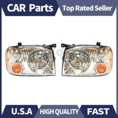 Conjunto de faros izquierdo derecho TYC 2X para Nissan Frontier 2004 2003 2002 2001 Foto 1 de 4