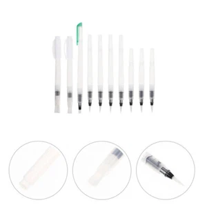 10pcs Refillable Watercolor Brush Pens Watercolor Brush Pen Art - Picture 1 of 12