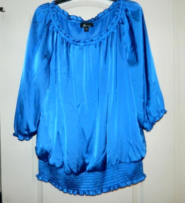 Women's Royal Blue Blouse Size 2X - Image 1 of 4