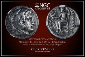 ALEXANDER III the GREAT ancient greek coin 336-323 BC NGC F. Tetradrachm A1130 - Picture 1 of 12