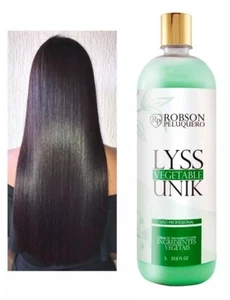 Keratin Robson Peluquero Lyss Unik Vegetable Organic Hair Straightening 1 Liter - Picture 1 of 3