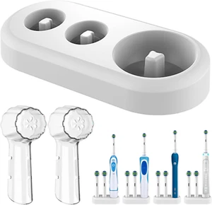 Toothbrush Holder, Stand Base Compatible with Oral B Electric Toothbrush and 2 - Picture 1 of 7