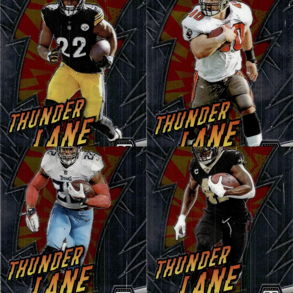 2023 Panini Mosaic Football Thunder Lane Insert You Pick Complete Your Set - Image 1 of 1