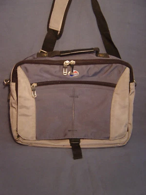 AMERICAN TOURISTER SATCHEL, LAP TOP CASE, BRIEF CASE, NYLON  GRAY 13 X 16 X 5 - Image 1 of 4