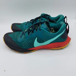 NIKE Air Zoom TERRA KIGER 5 TRAIL Shoe Mens Size 9 Teal Black Aurora Crimson - Picture 1 of 10