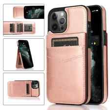 For iPhone 15 Pro Max 14 13 12 11 XR XS 87+ Leather Cards Wallet Phone Flip Case