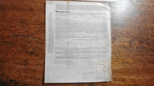 1845 MARITIME INDENTURE WILLIAM MASON, BRIDGEWATER - THOMAS DUNSTONE, FALMOUTH - Picture 1 of 4