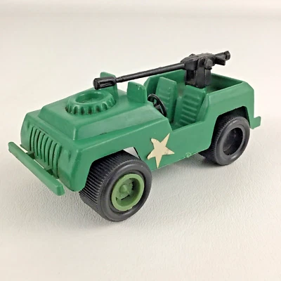 De colección Ejército de Estados Unidos Segunda Guerra Mundial Vehículo de Empuje Jeep Verde Camión Militar Juguete Arma Foto 1 de 4