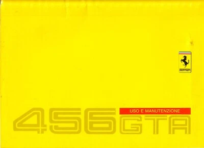 Ferrari 456GTA Manual do Proprietário ~ 1996 ~ Manual Original 456 GTA - Imagem 1 de 4